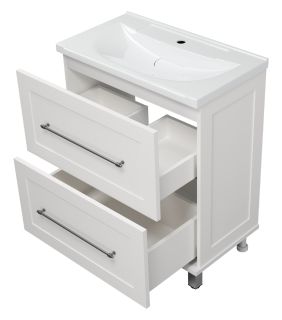 Напольная тумба под раковину Misty Марта 70см белый